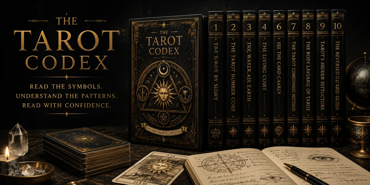 The Tarot Codex book collection displayed as a premium ten-volume series