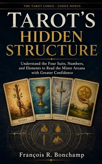Book cover of Tarot's Hidden Structure: Understand the Four Suits, Numbers, and Elements to Read the Minor Arcana with Greater Confidence